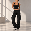Delilah Relaxed Straight-Leg Cargo Pants