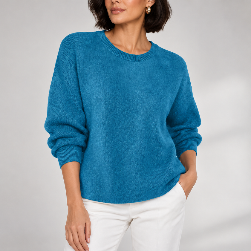 Mariangela Relaxed Crew-Neck Knit Sweater