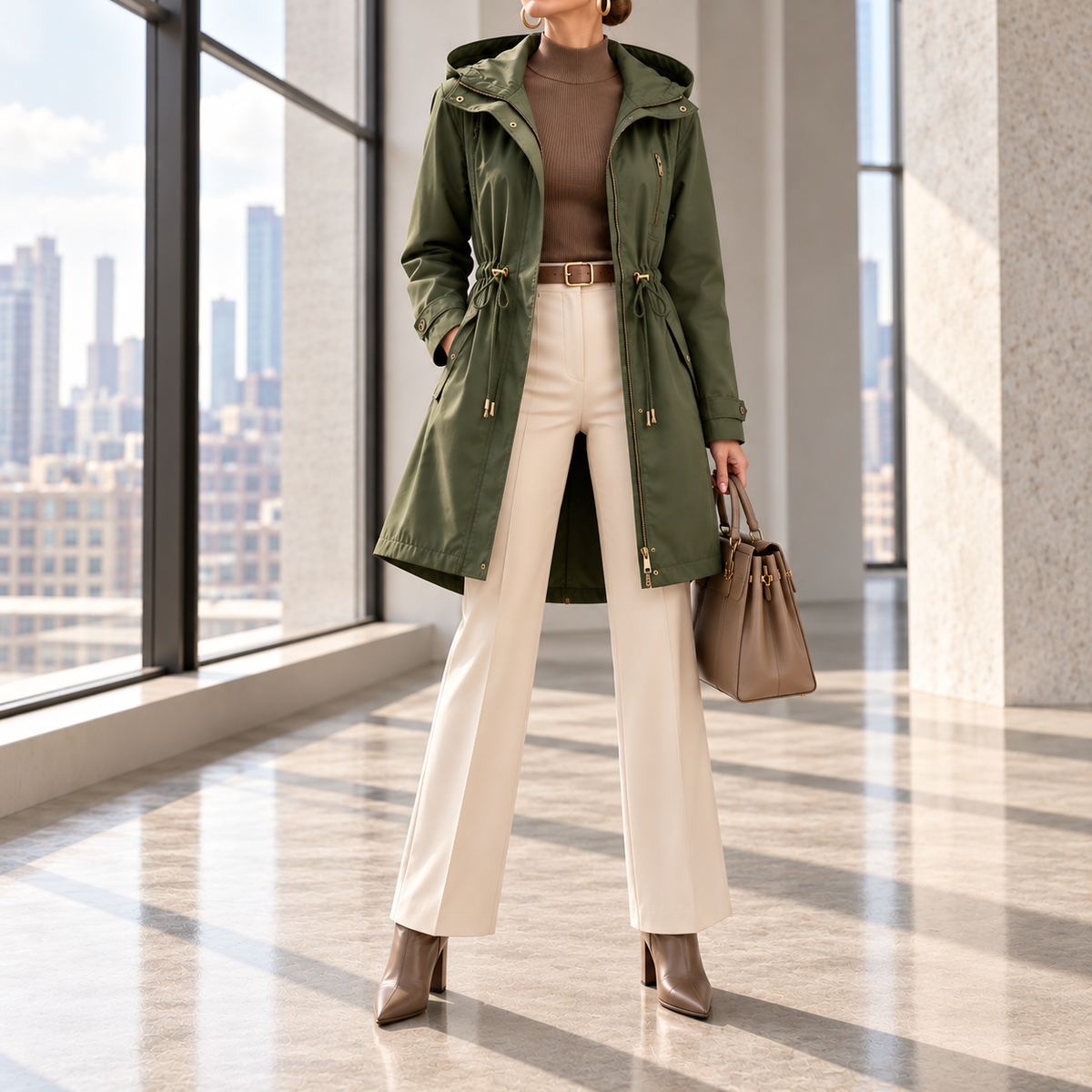 Bianca Hooded Water-Resistant Long Parka