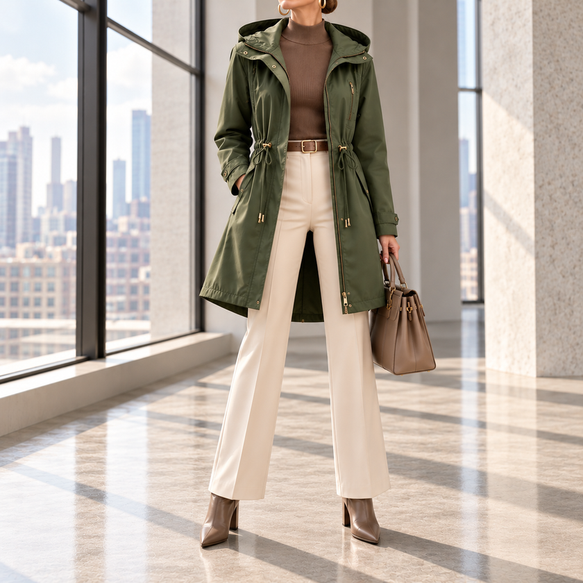Bianca Hooded Water-Resistant Long Parka