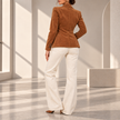 Francesca Button-Down Suede Blazer