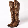 Livia Embroidered Pointed-Toe Western Boots