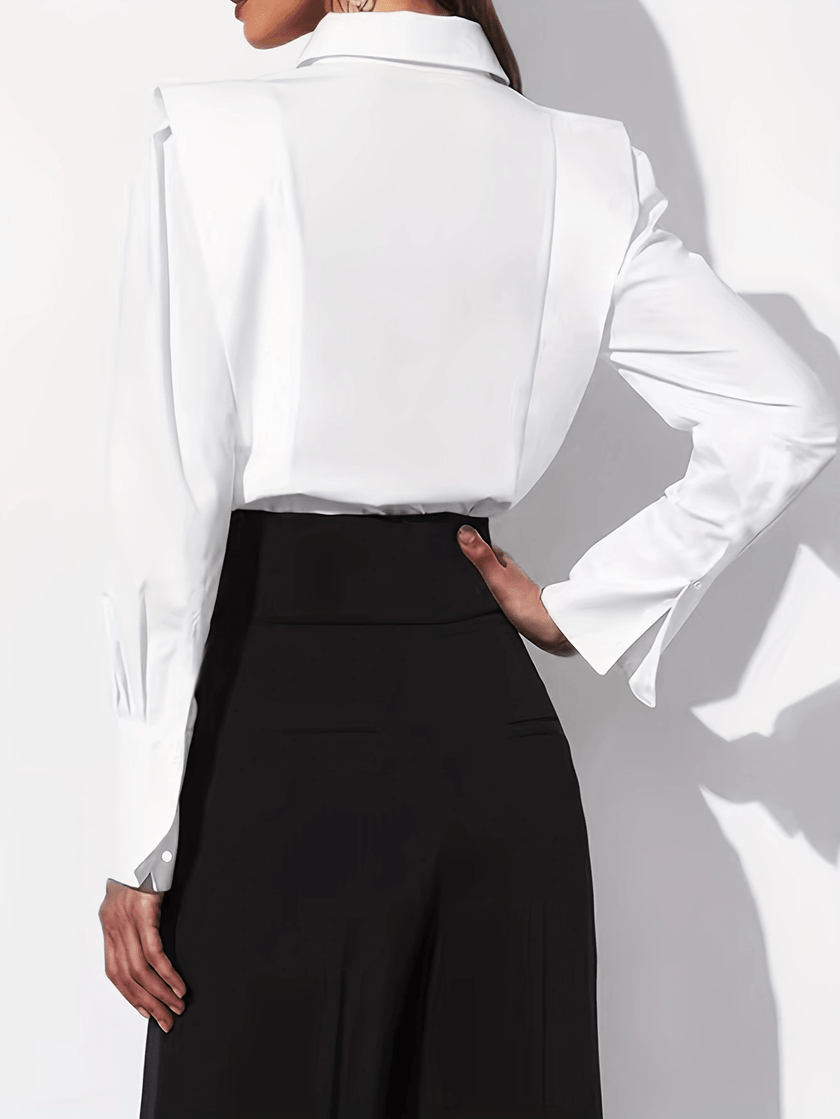 Celestina Tailored Button-Up Shirt