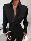 Celestina Tailored Button-Up Shirt