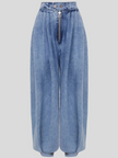 Annabelle Pleated High-Waist Balloon Jeans