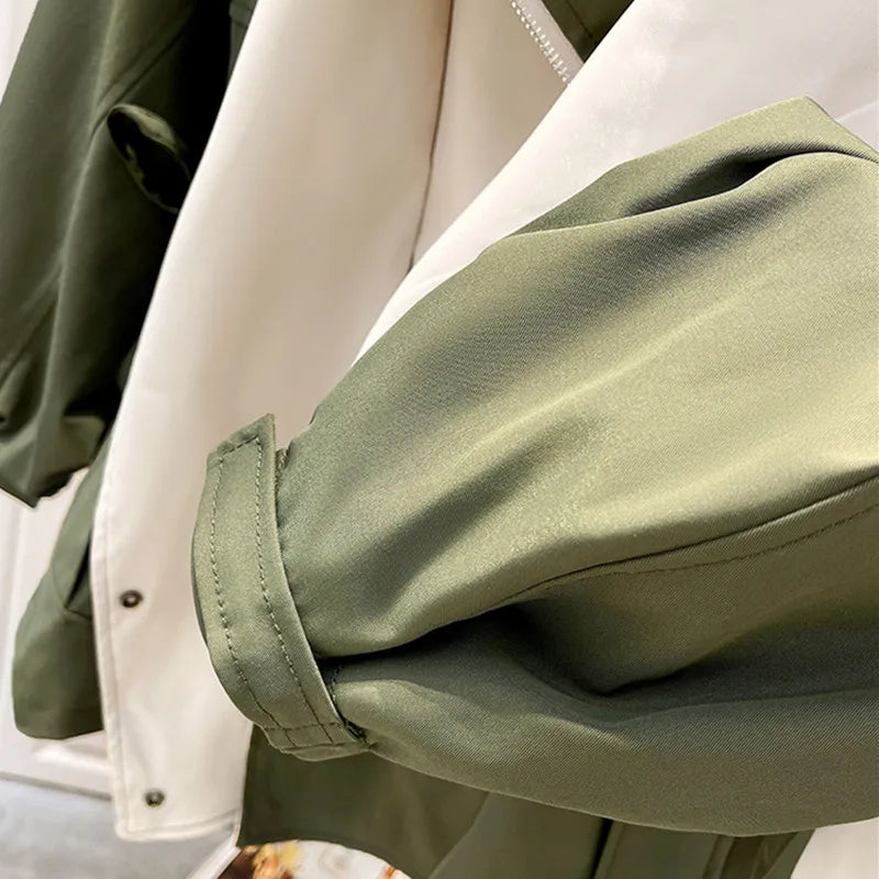 Cordelia Drawstring Hooded Trench Coat