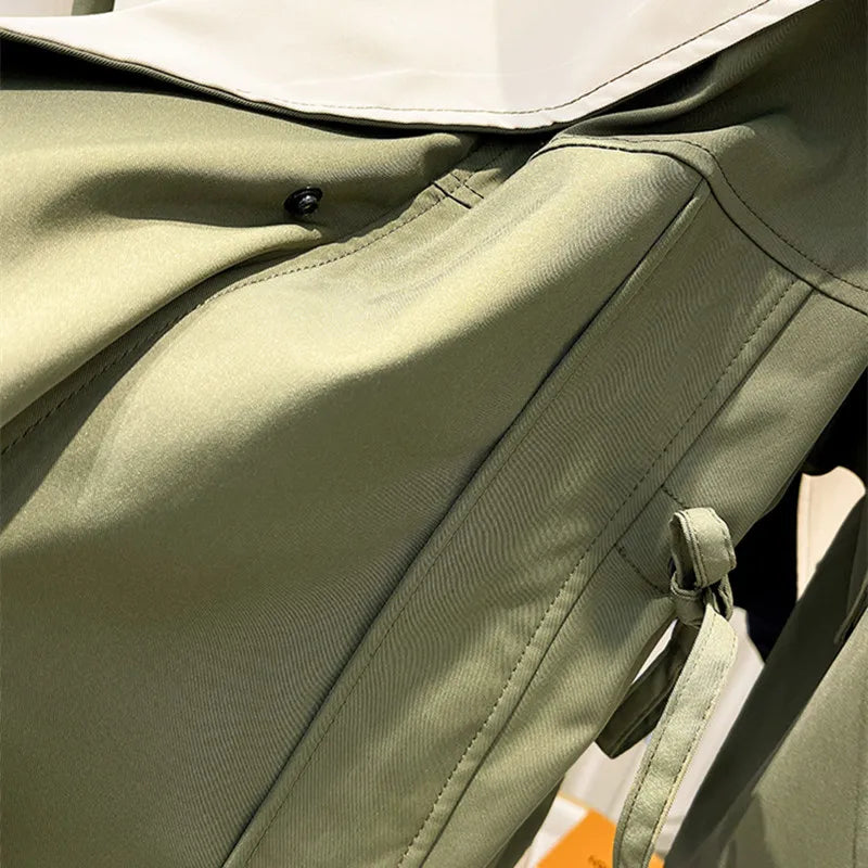 Cordelia Drawstring Hooded Trench Coat