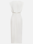 Delphine Sleeveless Side-Button Midi Dress