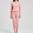 Elena Fleece Mock-Neck Two-Piece Lounge Set