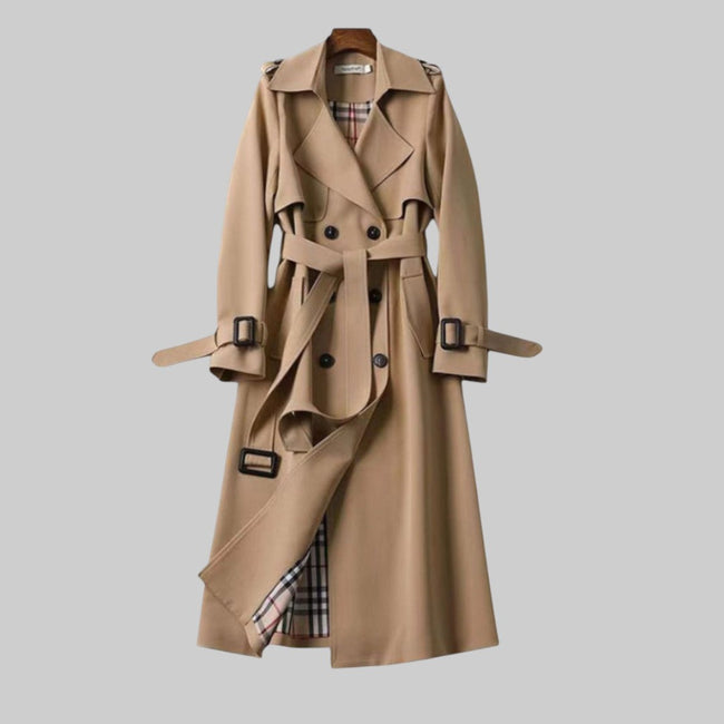 Camden Double-Breasted Belted Trench Coat