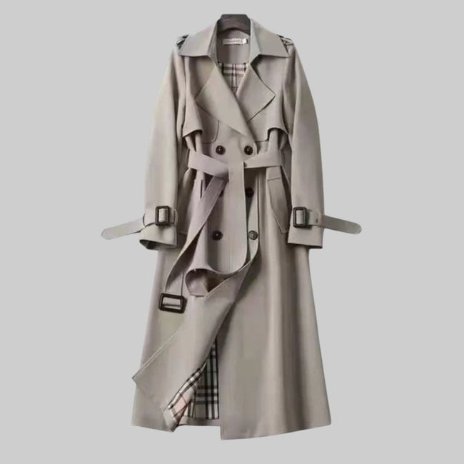 Camden Double-Breasted Belted Trench Coat