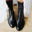 Honora Cap-Toe Lace-Up Lug Sole Boots
