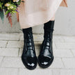 Honora Cap-Toe Lace-Up Lug Sole Boots