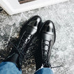 Honora Cap-Toe Lace-Up Lug Sole Boots