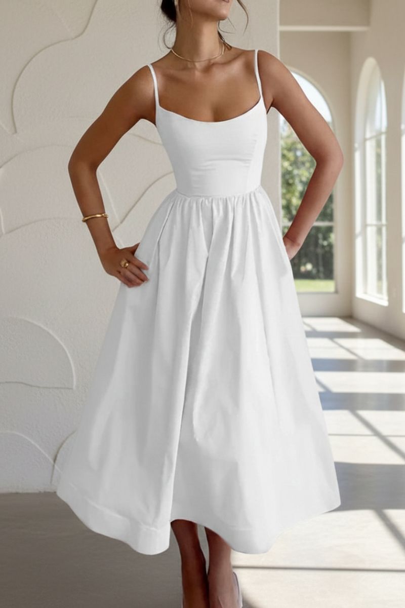 Elowen Sleeveless A-Line Midi Dress