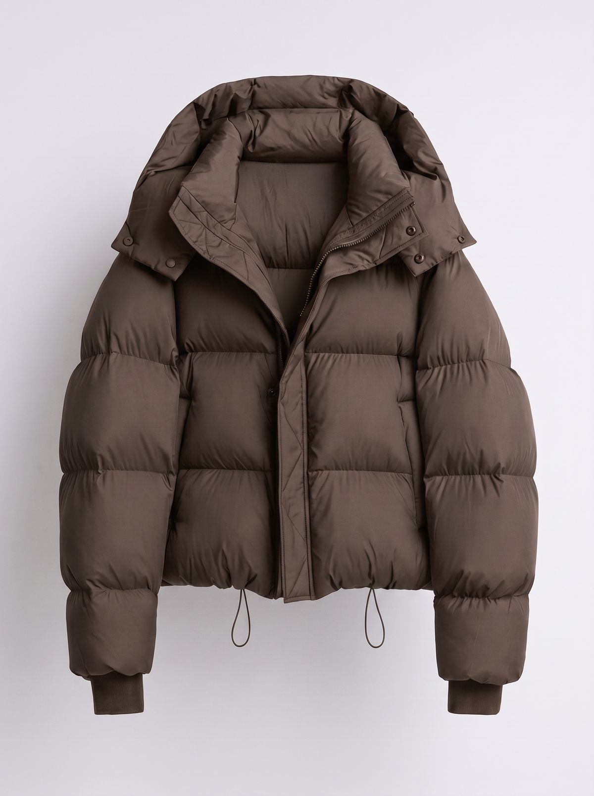 Luxe Oversized Hooded Puffer Jacket