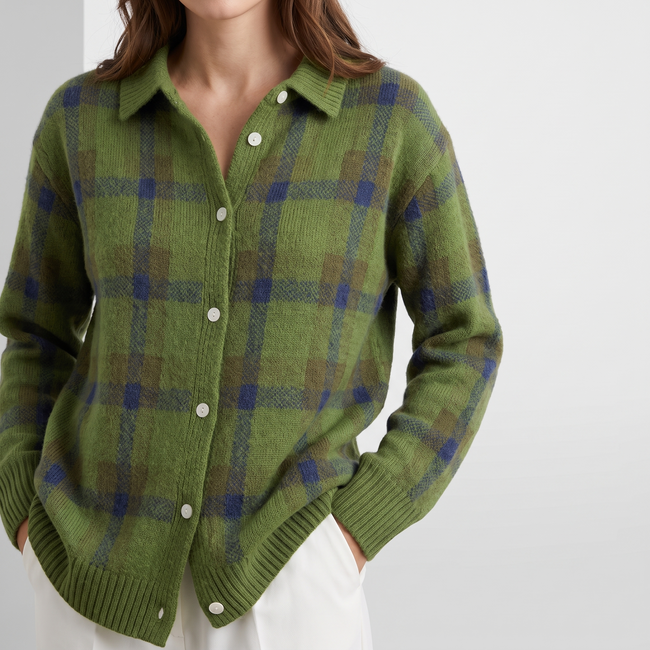 Sarah Longline Button-Front Cozy Cardigan
