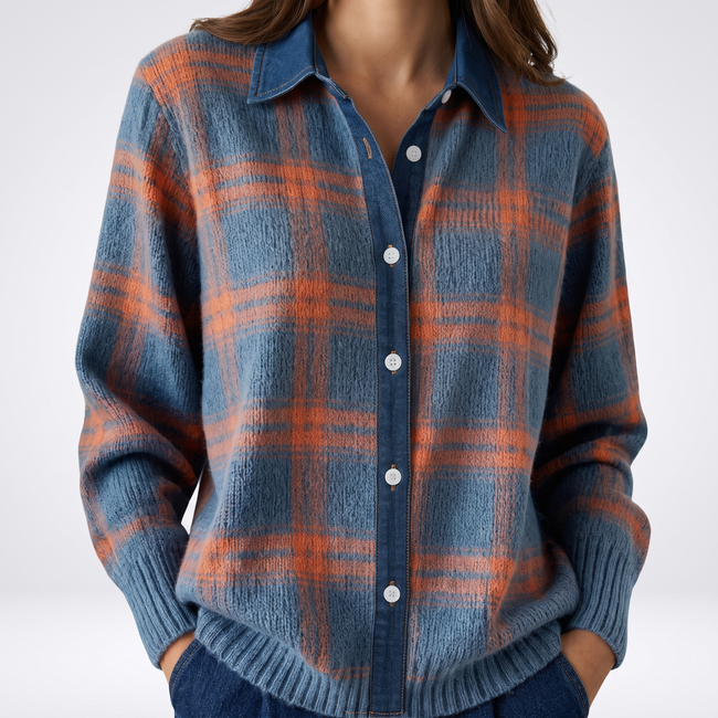 Sarah Longline Button-Front Cozy Cardigan