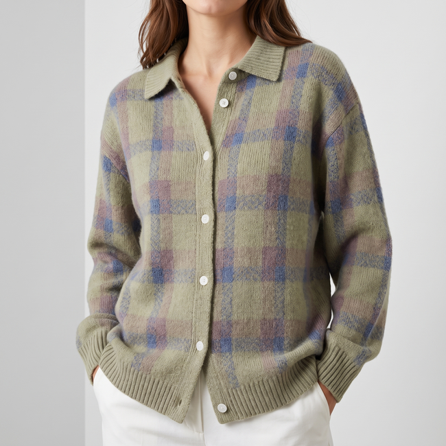Sarah Longline Button-Front Cozy Cardigan