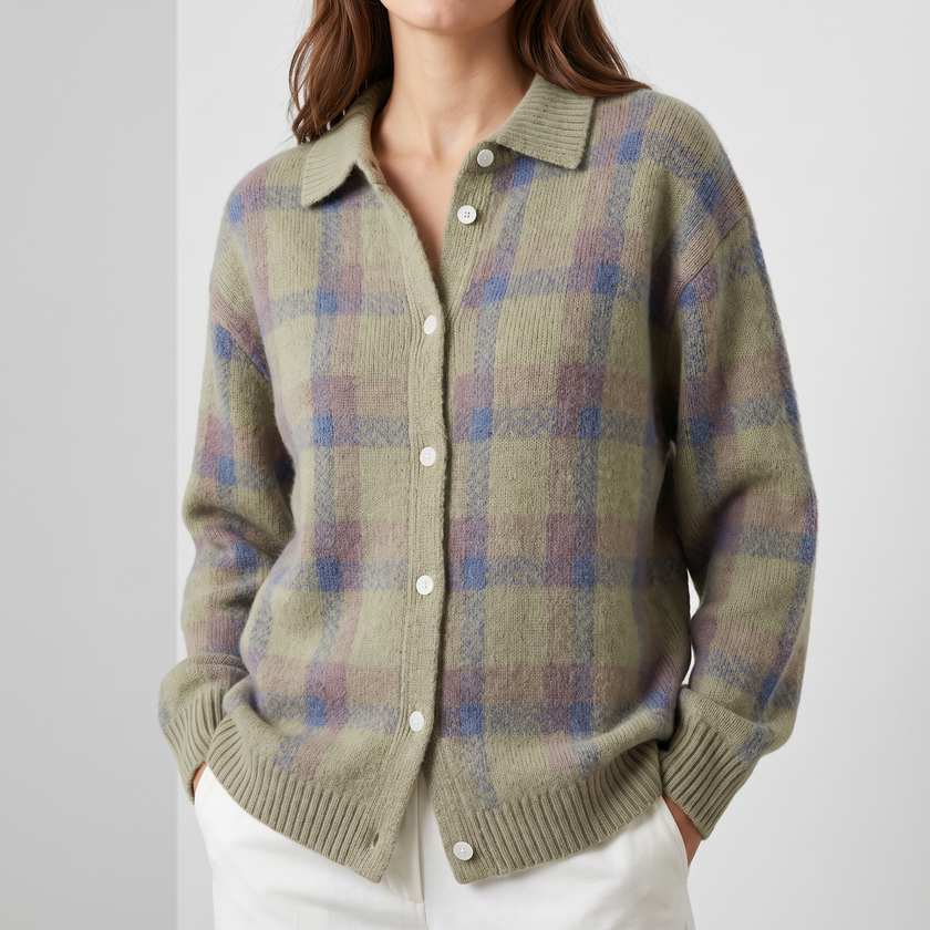 Sarah Longline Button-Front Cozy Cardigan