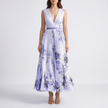 Aurelia Pleated Sleeveless Maxi Summer Dress