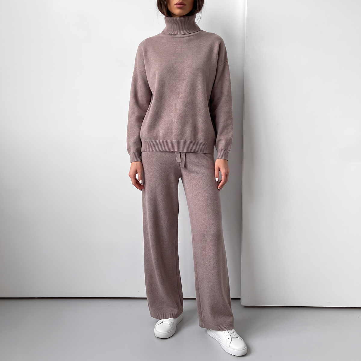 Colette Soft Knit Turtleneck Lounge Set