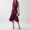 Elodie Ruffle-Hem Wrap Detail Midi Dress