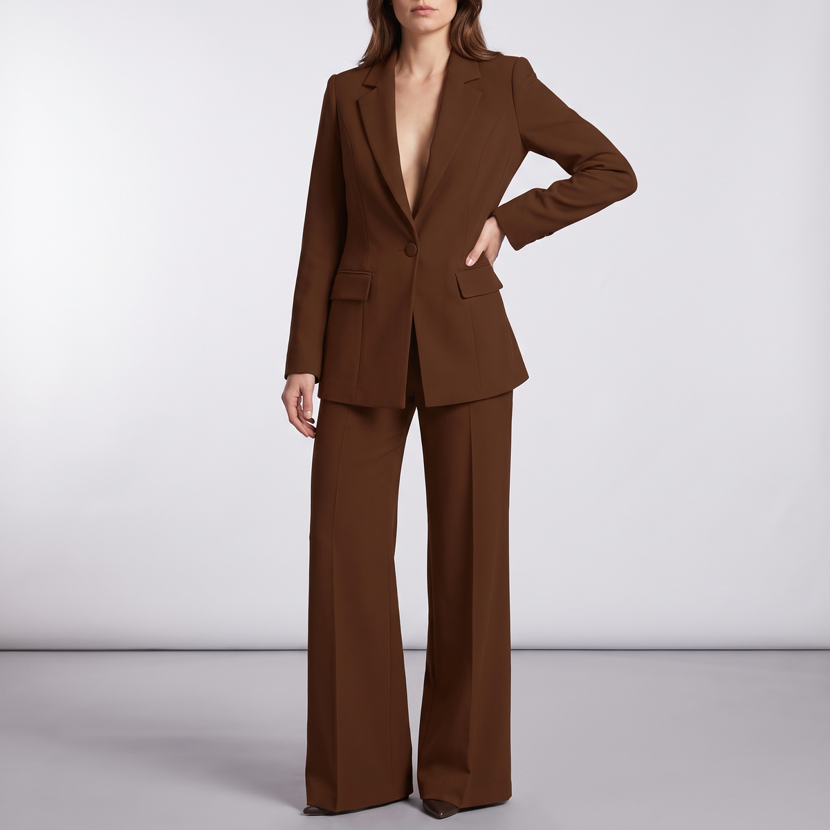 Ophelia V-Front Blazer and Trouser Set - 3