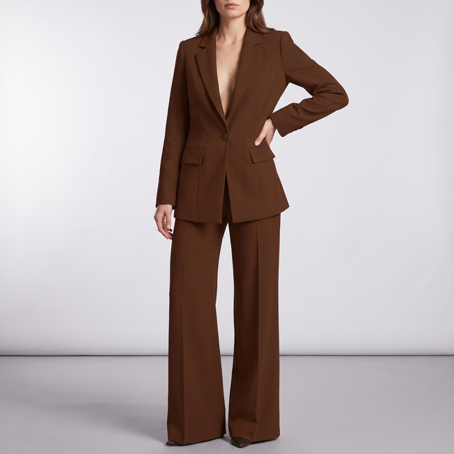 Ophelia V-Front Blazer and Trouser Set - 3
