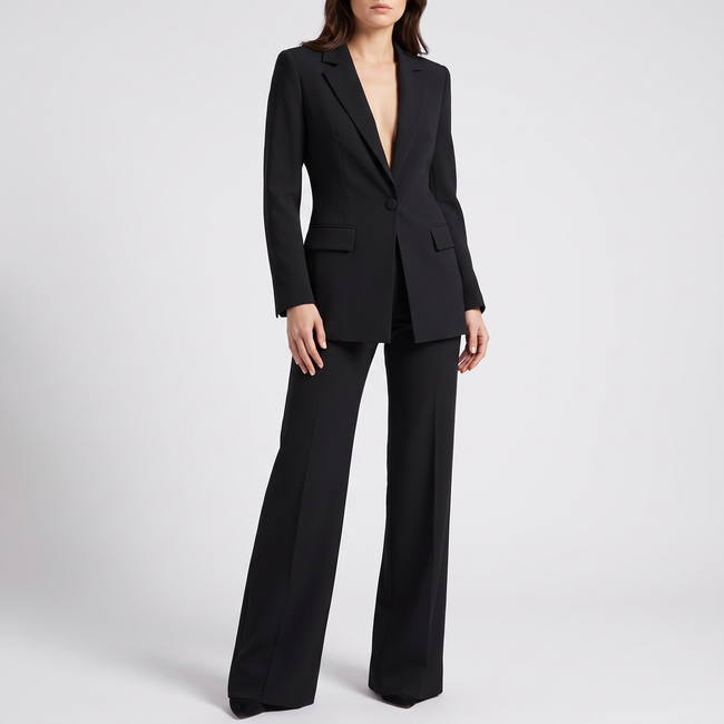 Ophelia V-Front Blazer and Trouser Set - 4