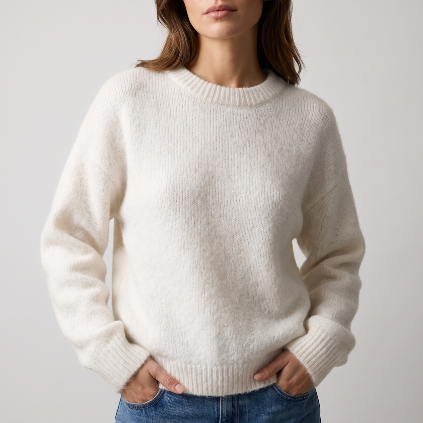 Lorraine Fuzzy Soft-Knit Relaxed Sweater - 2