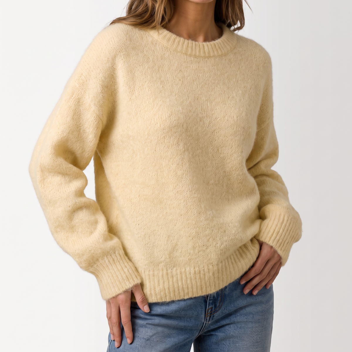 Lorraine Fuzzy Soft-Knit Relaxed Sweater - 10