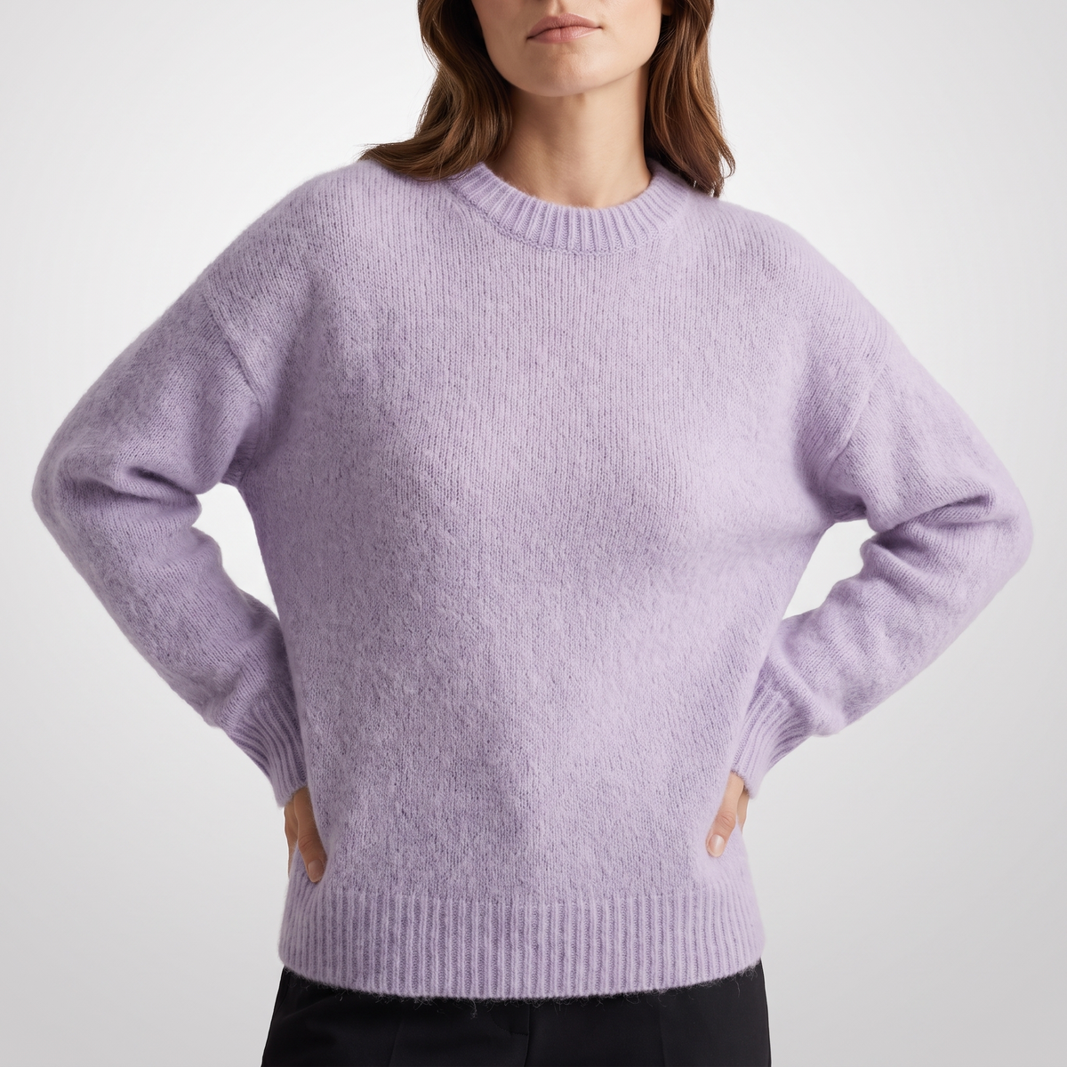 Lorraine Fuzzy Soft-Knit Relaxed Sweater - 9