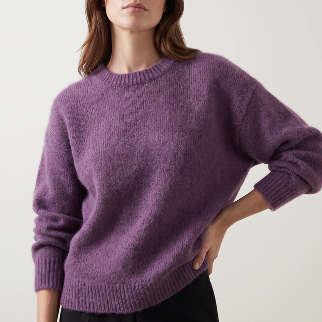 Lorraine Fuzzy Soft-Knit Relaxed Sweater - 5