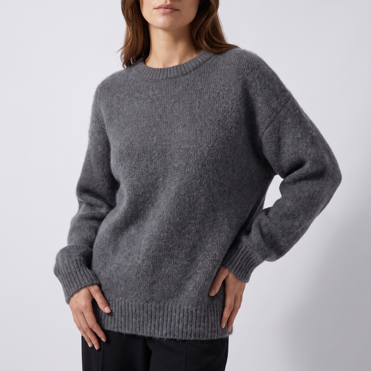 Lorraine Fuzzy Soft-Knit Relaxed Sweater - 3