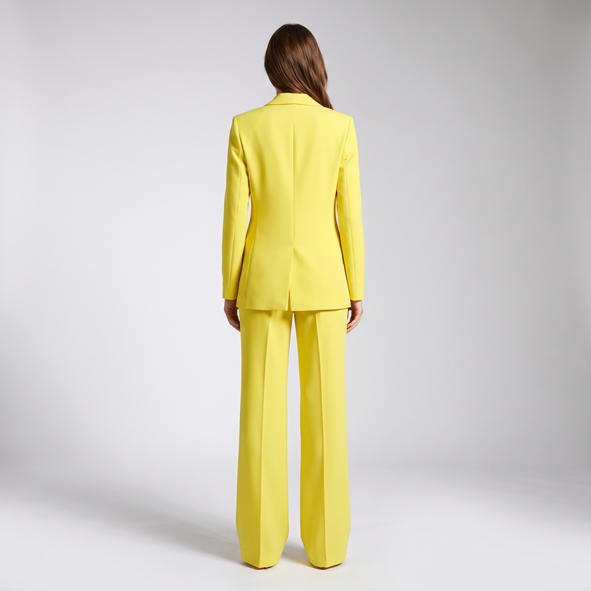 Ophelia V-Front Blazer and Trouser Set - back view
