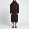 Odette Belted High-Collar Long Coat