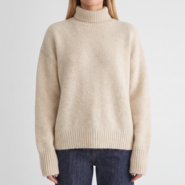 Anastasia High-Neck Cashmere Sweater