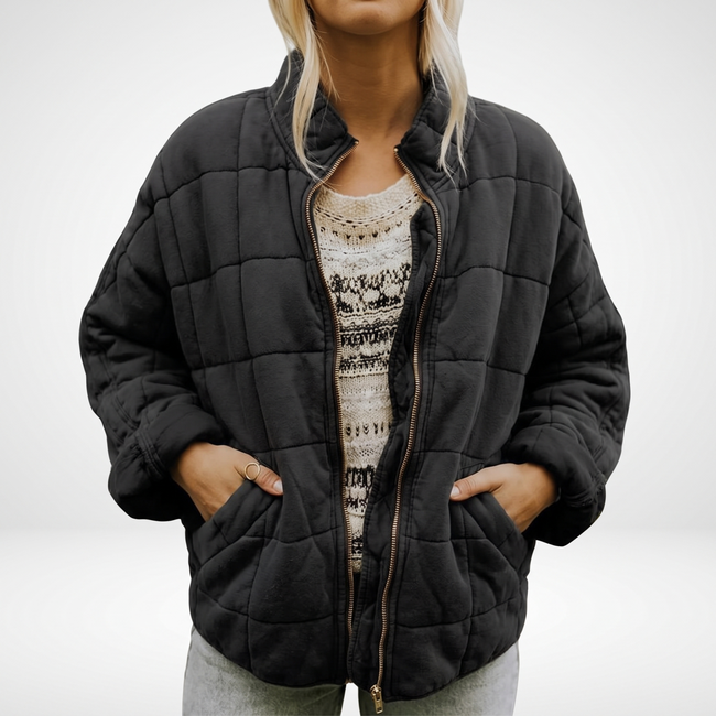 Juliette Quilted Oversized Bomber Jacket