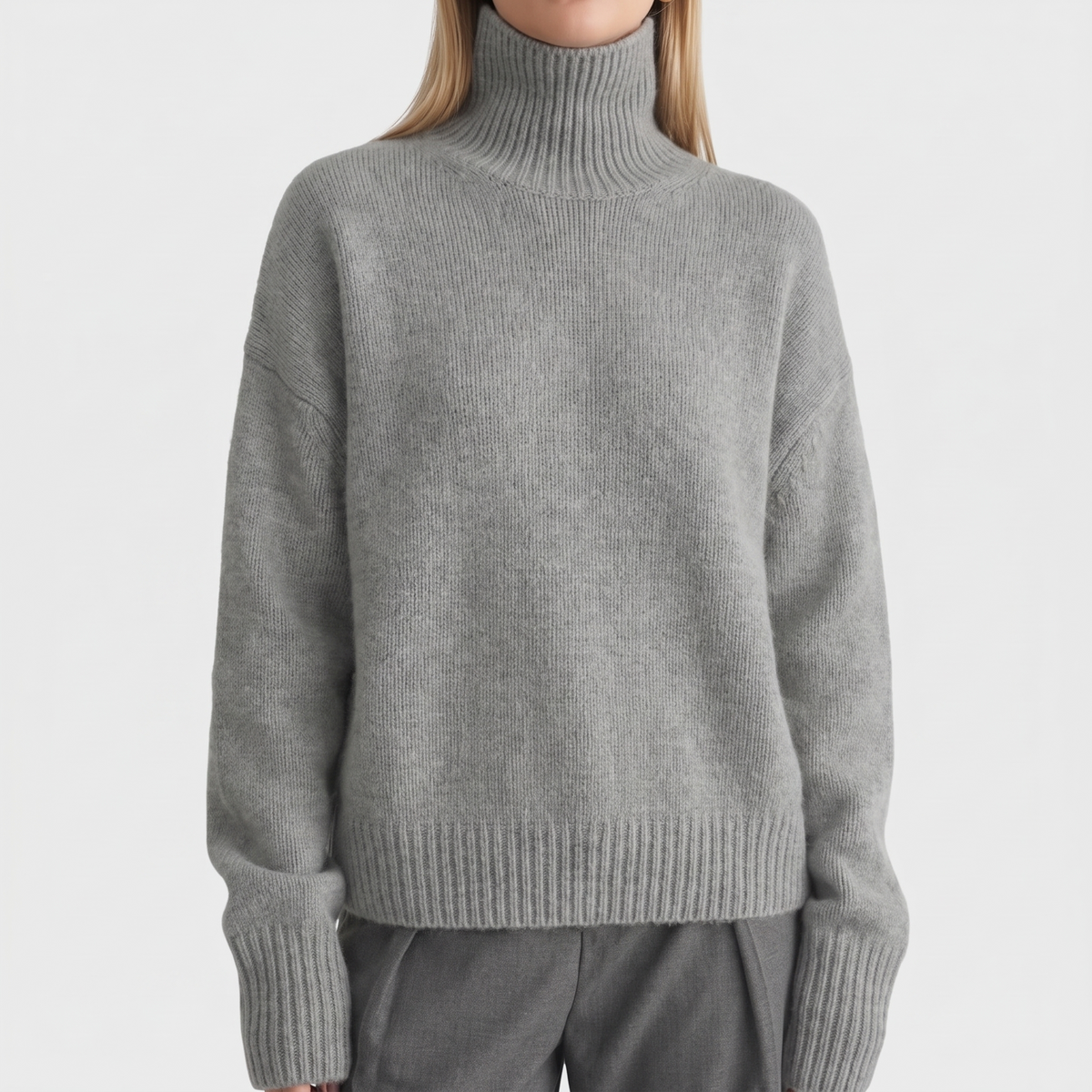 Anastasia High-Neck Cashmere Sweater