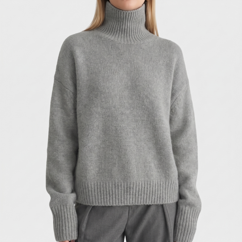 Anastasia High-Neck Cashmere Sweater