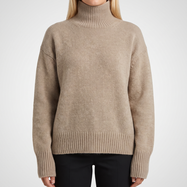 Anastasia High-Neck Cashmere Sweater