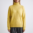 Celeste Plush Turtleneck Sweater - Yellow