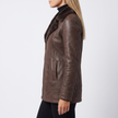 Constance Shearling-Lined Leather Jacket - side