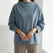 Helena Relaxed Wide-Neck Sweater - Blue