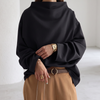 Helena Relaxed Wide-Neck Sweater - Black