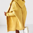 Penelope Hooded Open-Front Cardigan - Yellow