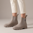 Imogen Waterproof Lug Sole Chelsea Boots - Khaki Gray