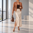 Ludovica Collared Zip-Up Leather Jacket
