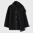 Bettina Fringed Blanket Scarf Wrap Coat